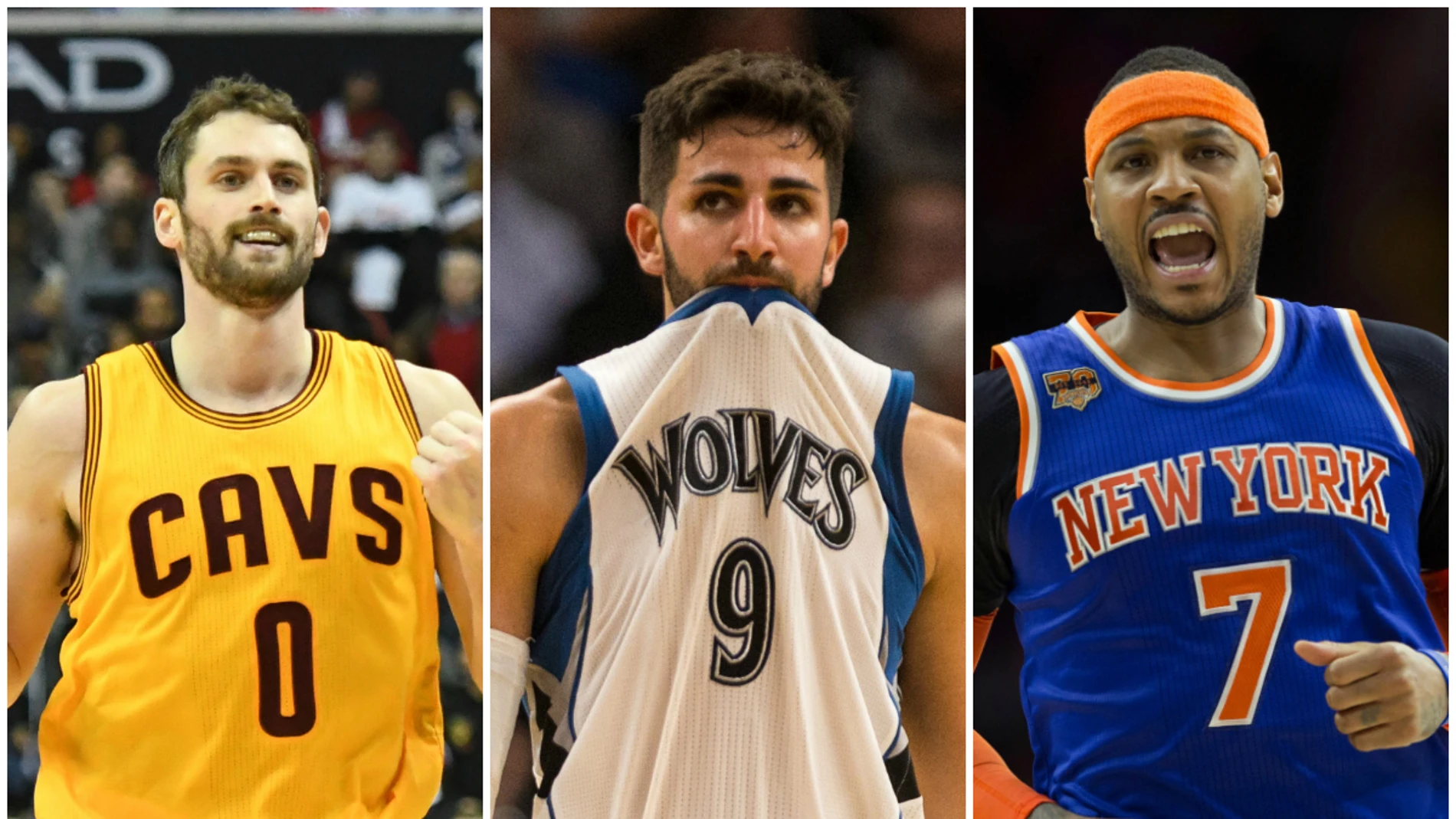 Kevin Love, Ricky Rubio y Carmelo Anthony, posibles traspasos de última hora Kevin Love, Ricky Rubio y Carmelo Anthony, posibles traspasos de última hora