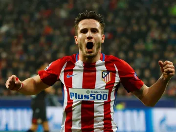 Saúl celebrando un gol Saúl celebrando un gol