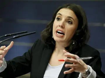 Irene Montero en rueda de prensa Irene Montero en rueda de prensa