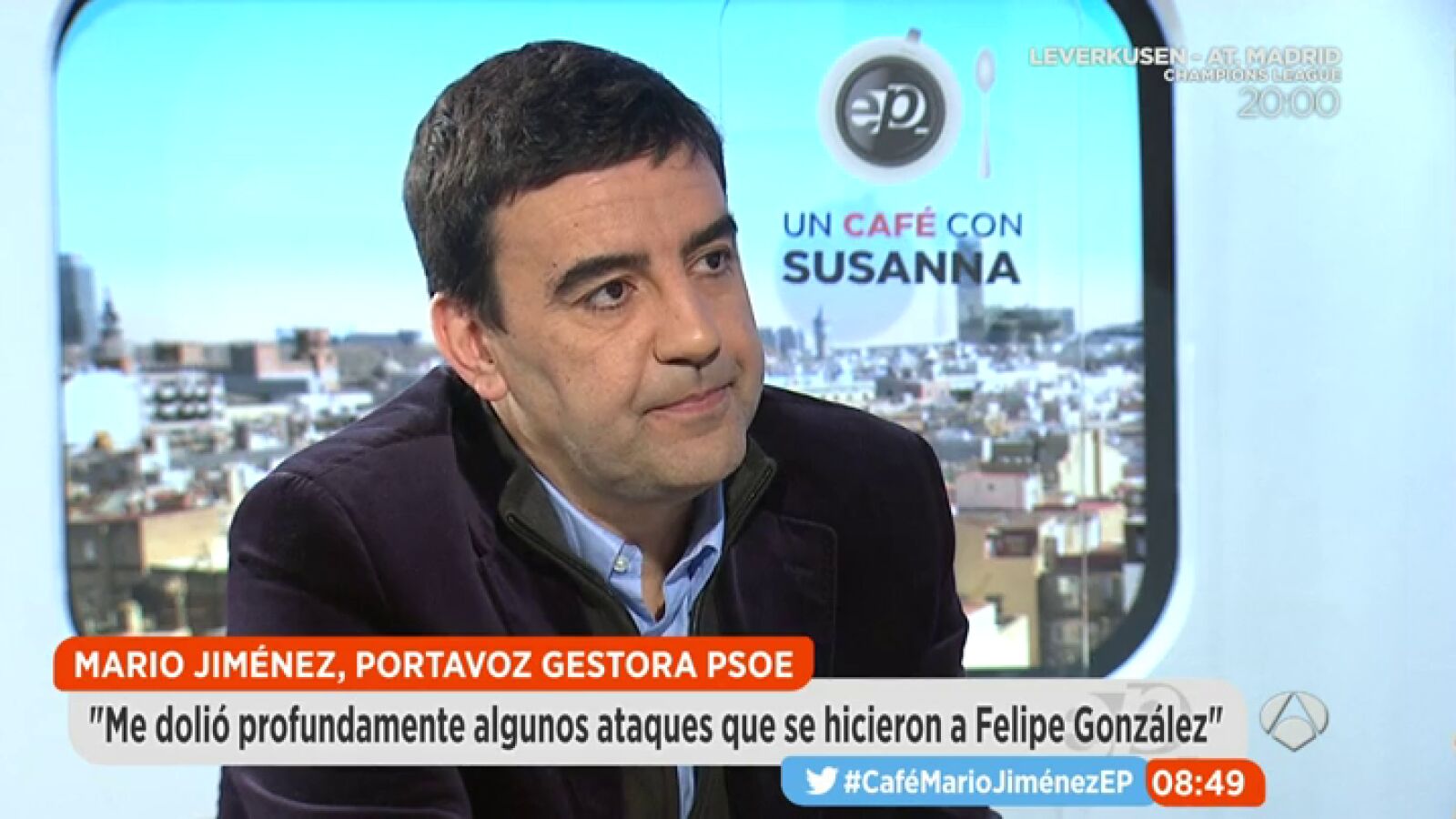 Mario Jiménez, sobre Pedro Sánchez y Patxi López: 