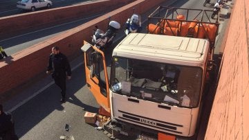 El conductor del camión de butano robado en Barcelona detenido