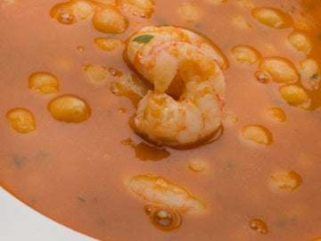 Garbanzos con gambas Garbanzos con gambas