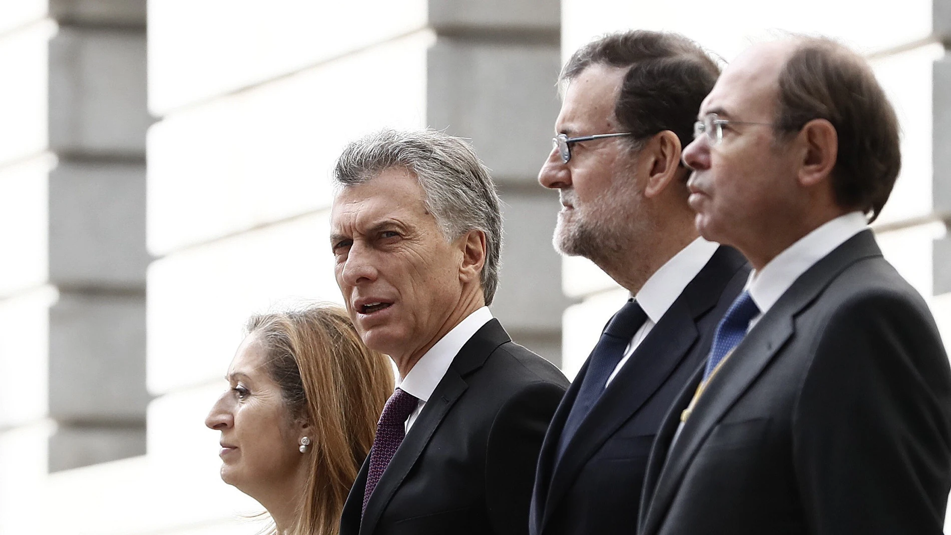 El presidente de Argentina, Mauricio Macri, junto a Ana Pastor, Mariano Rajoy y Pío García-Escudero El presidente de Argentina, Mauricio Macri, junto a Ana Pastor, Mariano Rajoy y Pío García-Escudero