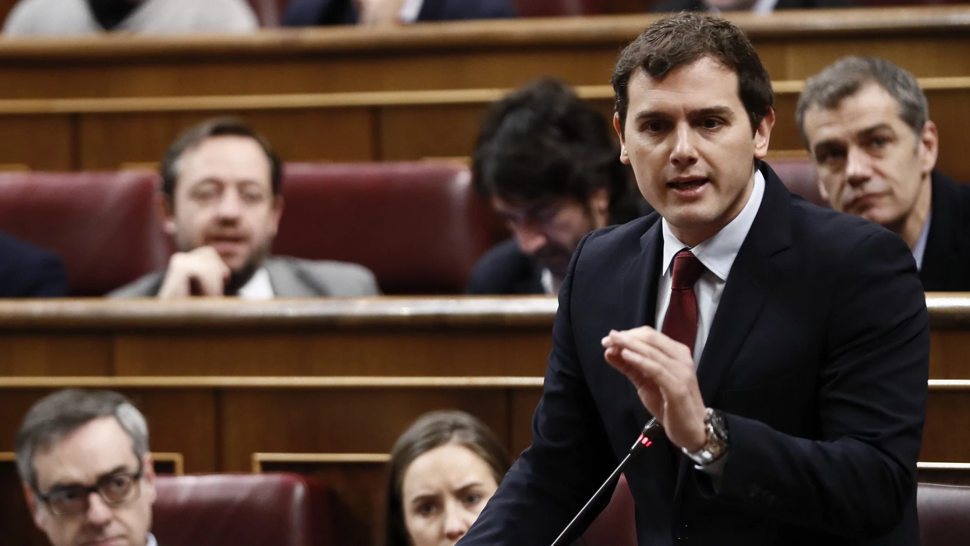 Albert Rivera, durante una intervención en el Congreso de los Diputados Albert Rivera, durante una intervención en el Congreso de los Diputados
