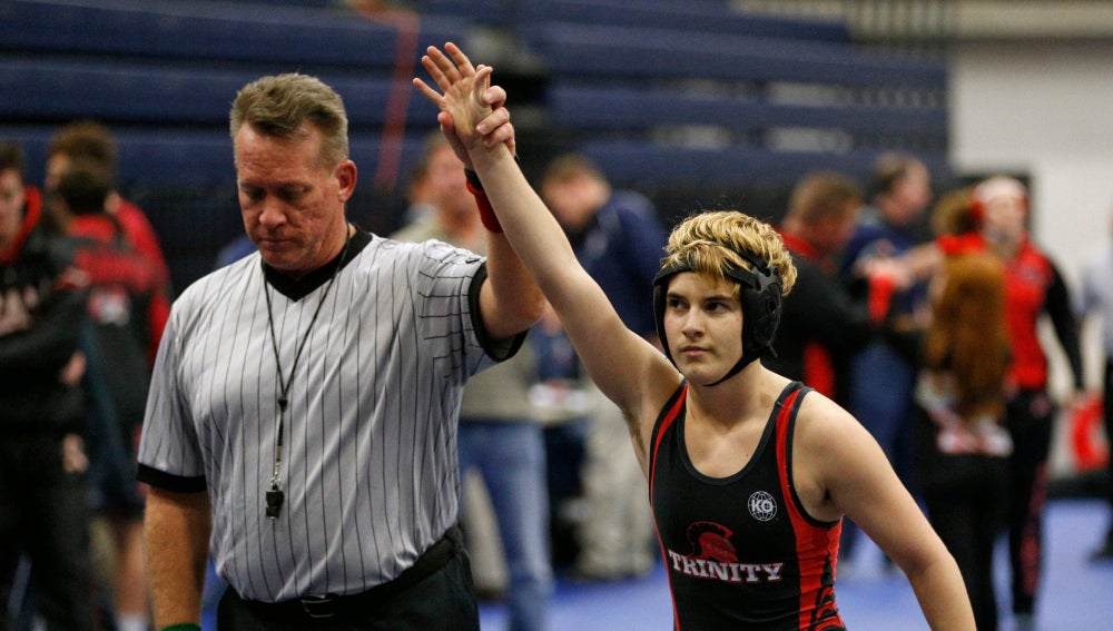 Mack Beggs, tras ganar una pelea