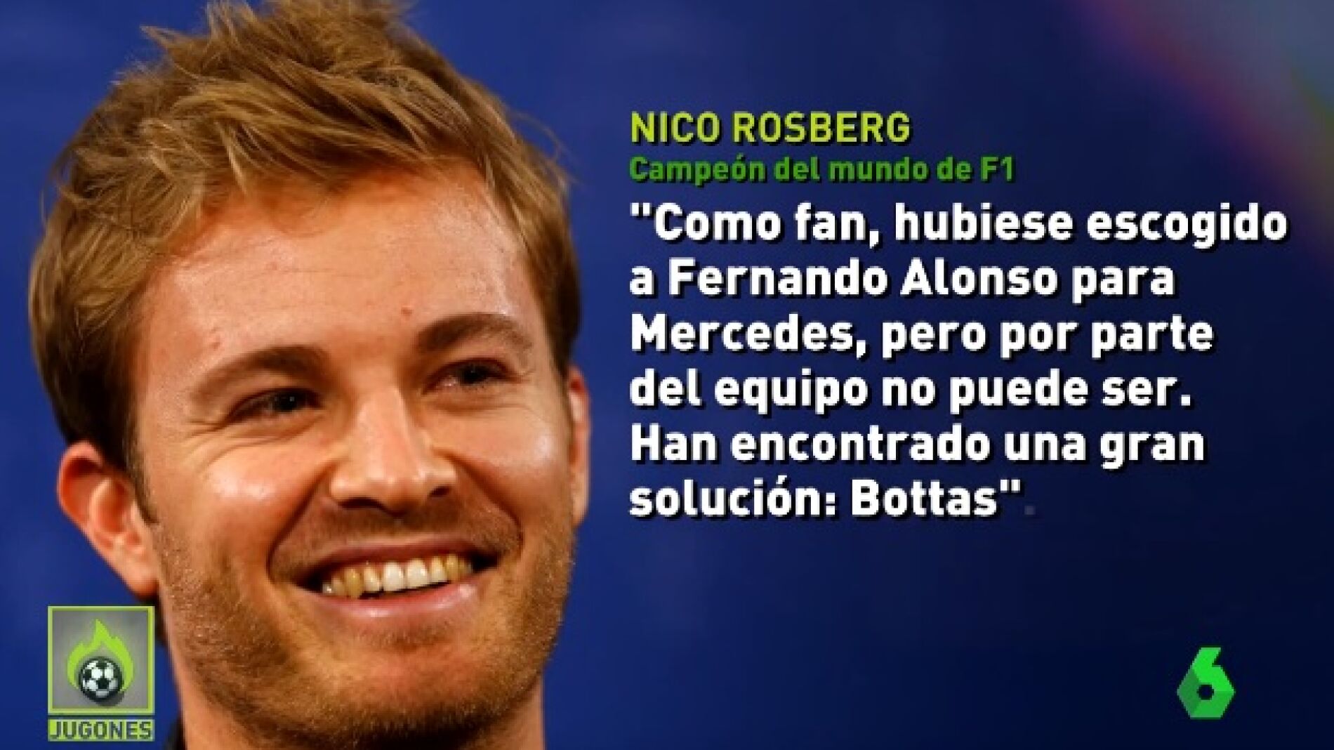 Nico Robserg, actual campe&oacute;n del mundo de F1