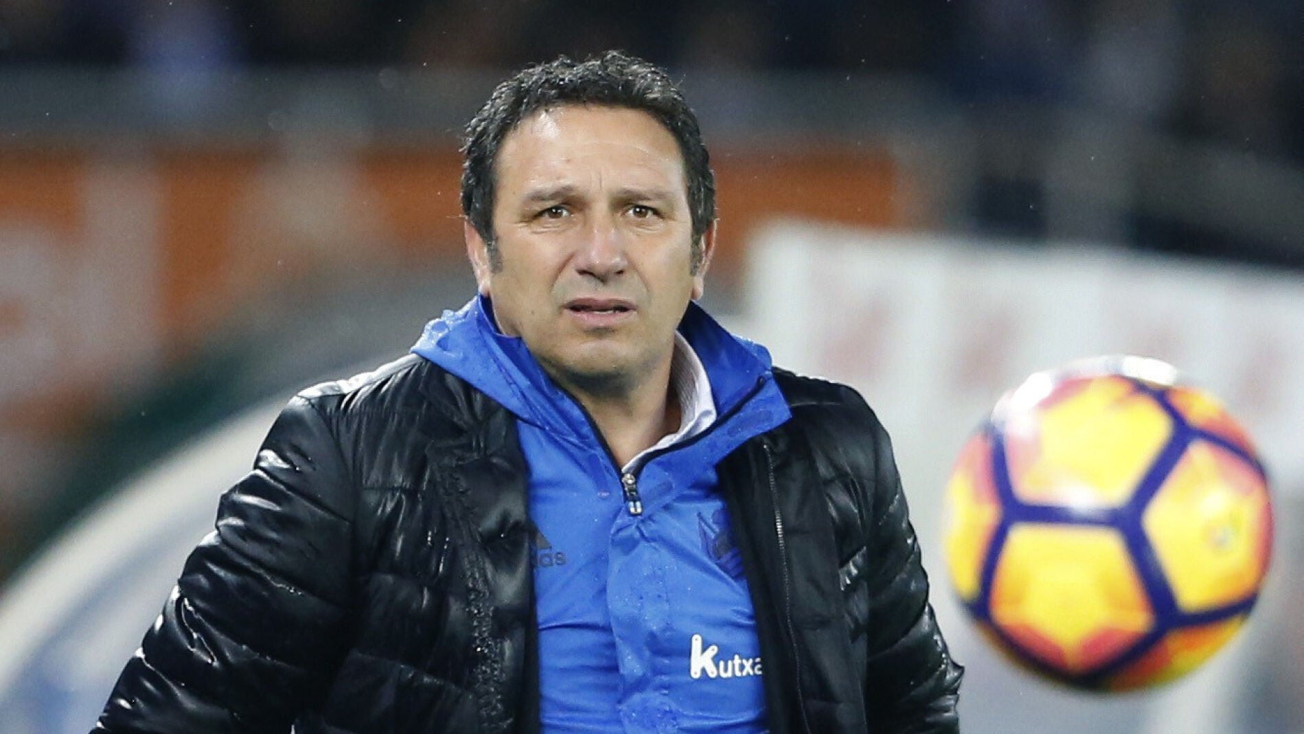 Eusebio, en un partido de la Real Sociedad