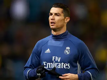 Cristiano Ronaldo en un calentamiento con el Real Madrid Cristiano Ronaldo en un calentamiento con el Real Madrid