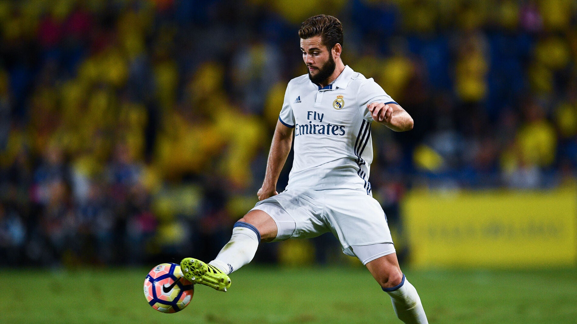 Nacho Fern&aacute;ndez en un partido con el Real Madrid