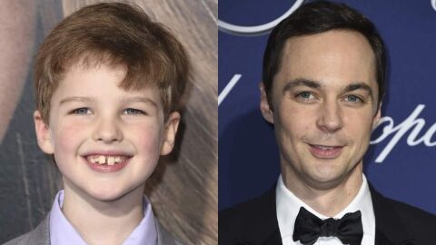 Iain Armitage y Jim Parsons