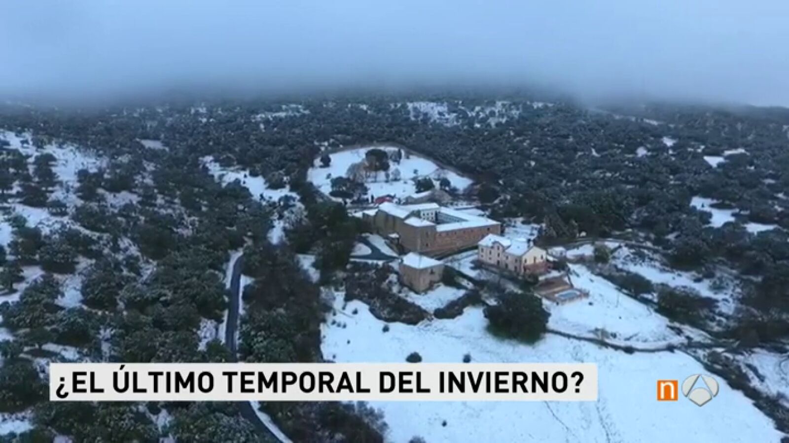 La nevada en Castilla y León, a vista de pájaro