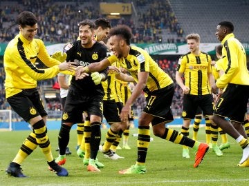 El Borussia Dortmund celebrando un gol