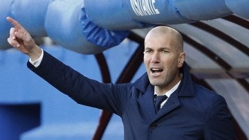 Zidane durante el partido frente al Eibar