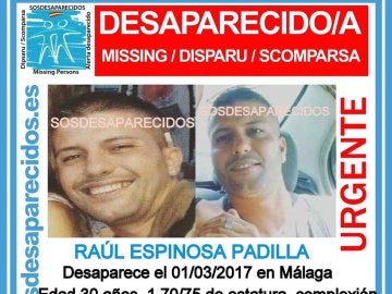 Desaparecido en Málaga