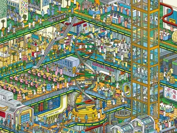 Encuentra a la mujer en el dibujo Encuentra a la mujer en el dibujo