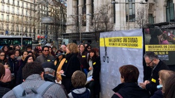 Manifestación en el centro de Madrid por la acogida de refugiados