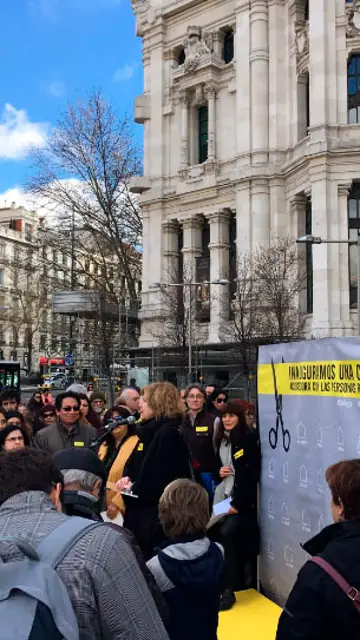 Manifestación en el centro de Madrid por la acogida de refugiados Manifestación en el centro de Madrid por la acogida de refugiados