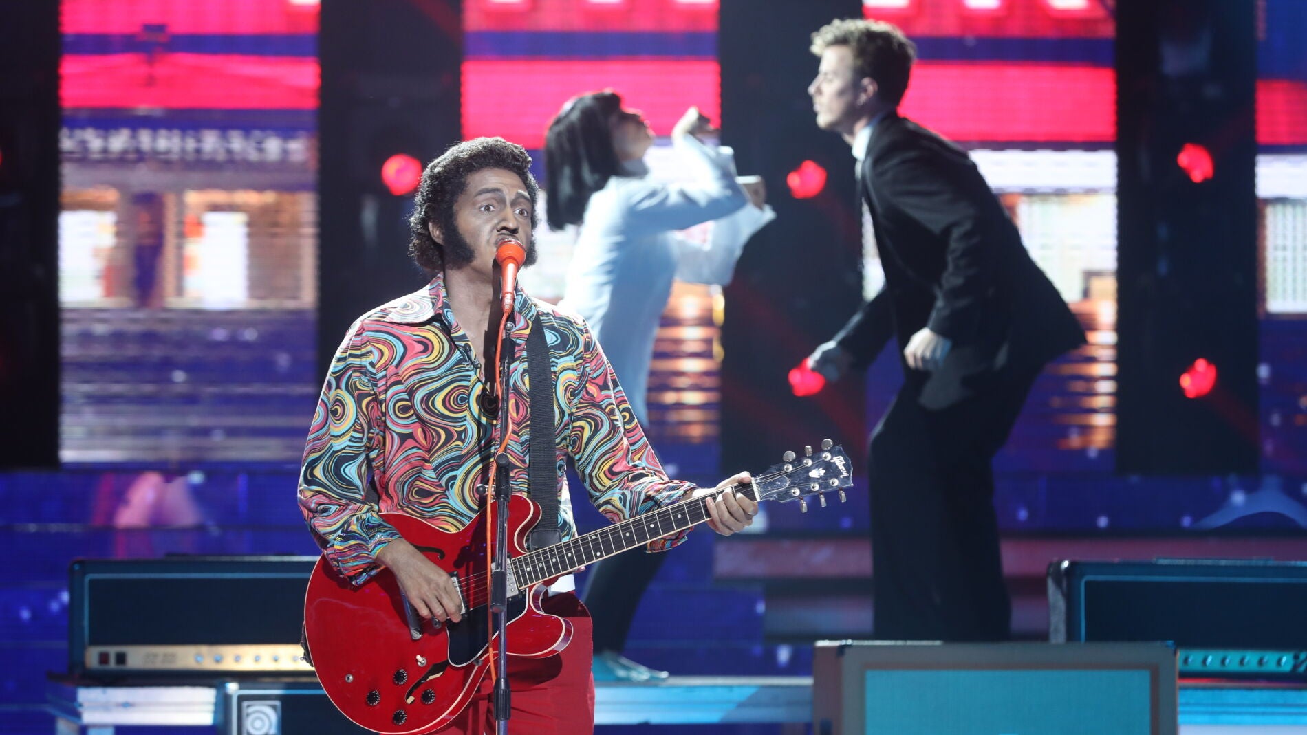 David Guapo pone el ritmo y el baile a la gran final como Chuck Berry en &lsquo;You never can tell&rsquo;