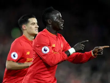 Sadio Mané celebra uno de sus goles con el Liverpool Sadio Mané celebra uno de sus goles con el Liverpool