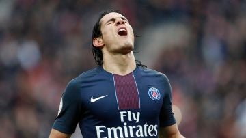 Cavani celebra el gol del triunfo del PSG