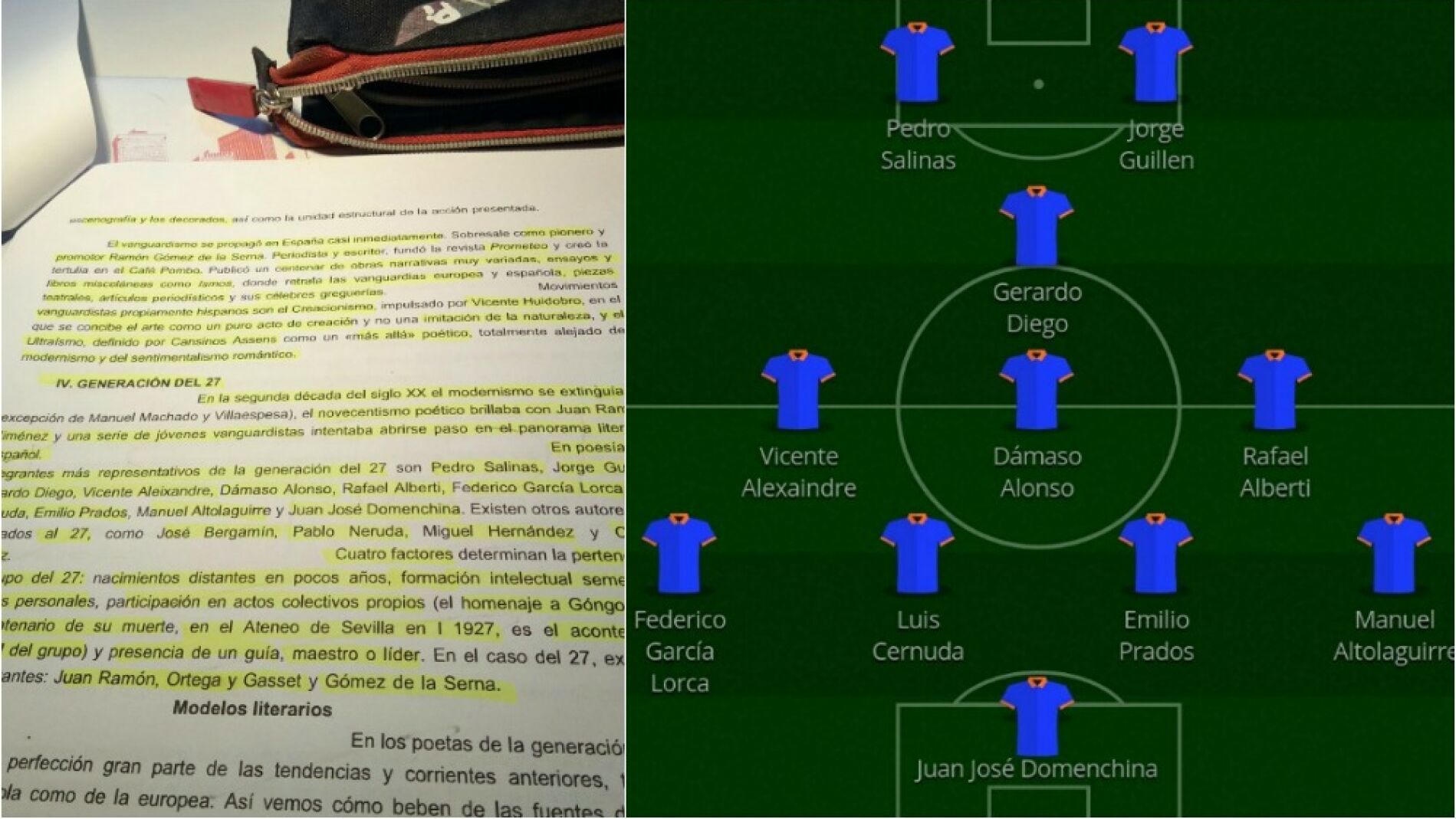 El gran m&eacute;todo de un estudiante para aprenderse la Generaci&oacute;n del 27