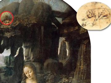 Mensaje oculto en un cuadro de Da Vinci