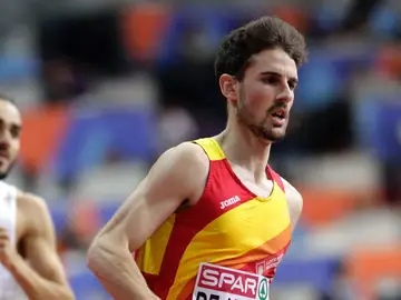 Álvaro de Arriba, durante una carrera Álvaro de Arriba, durante una carrera