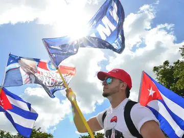 Simpatizantes de Trump expresan su apoyo al mandatario Simpatizantes de Trump expresan su apoyo al mandatario