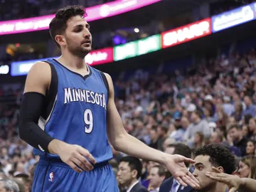 Ricky Rubio, con los Timberwolves Ricky Rubio, con los Timberwolves