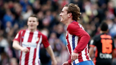 La conexión francesa Griezmann - Gameiro da el triunfo al Atlético contra el Valencia