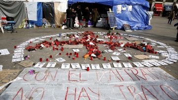 Mujeres en huelga de hambre en Sol