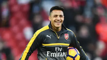 Alexis Sánchez antes del partido frente al Liverpool Alexis Sánchez antes del partido frente al Liverpool