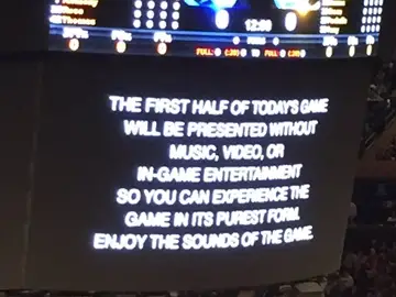 El mensaje del MSG antes del partido de los Knicks contra los Warriors El mensaje del MSG antes del partido de los Knicks contra los Warriors