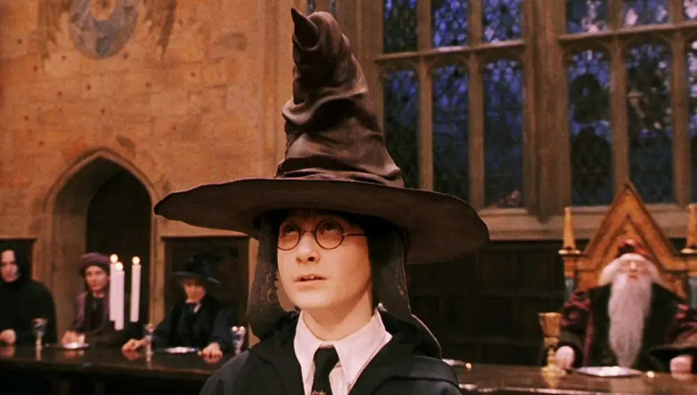 Harry Potter con el Sombrero Seleccionador