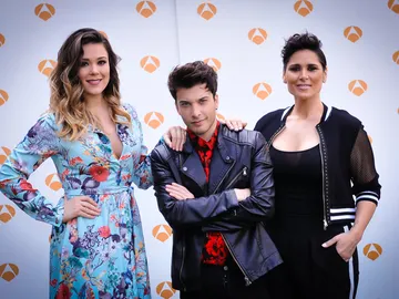 Lorena Gómez, Blas Cantó y Rosa López Lorena Gómez, Blas Cantó y Rosa López