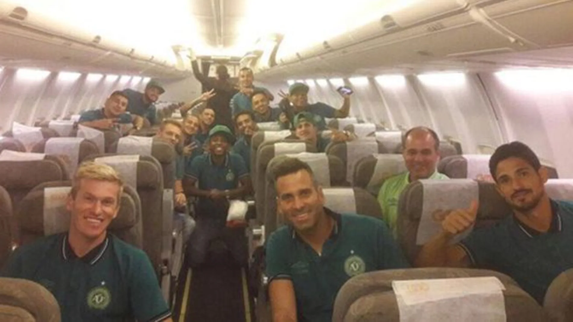 El 'selfie' del Chapecoense El 'selfie' del Chapecoense