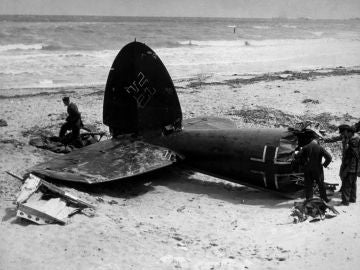 Restos de un avión alemán de la II Guerra Mundial Restos de un avión alemán de la II Guerra Mundial