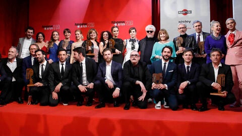 Foto de familia en los premios Fotograma de Plata 2016