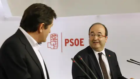 Javier Fernández y Miquel Iceta Javier Fernández y Miquel Iceta