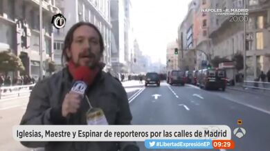 El desconocido pasado de Pablo Iglesias, Rita Maestre y Ramón Espinar como reporteros por las calles de Madrid