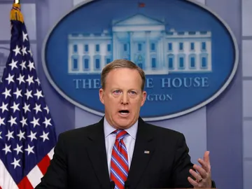El portavoz de la Casa Blanca, Sean Spicer El portavoz de la Casa Blanca, Sean Spicer