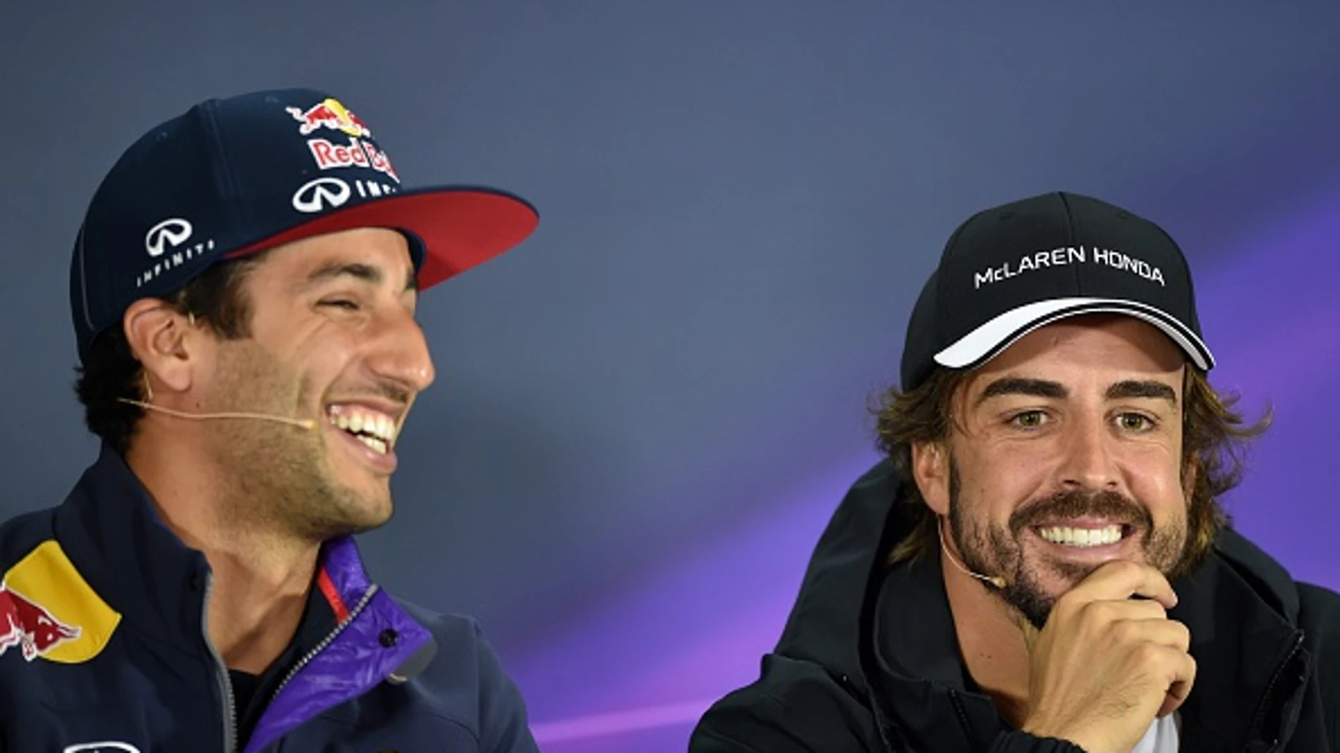 Ricciardo y Alonso, en rueda de prensa
