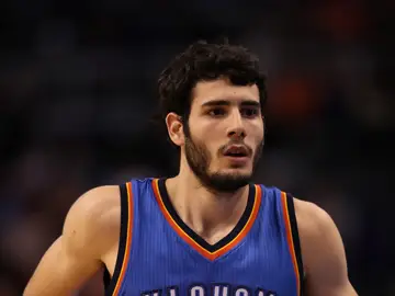 Álex Abrine, durante un partido con Oklahoma City Thunder Álex Abrine, durante un partido con Oklahoma City Thunder