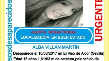 Localizan a la menor desaparecida el pasado sábado en Sevilla 