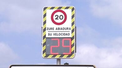 El Ayuntamiento de Zamudio instala un radar fijo con el límite de 20 kilómetros por hora
