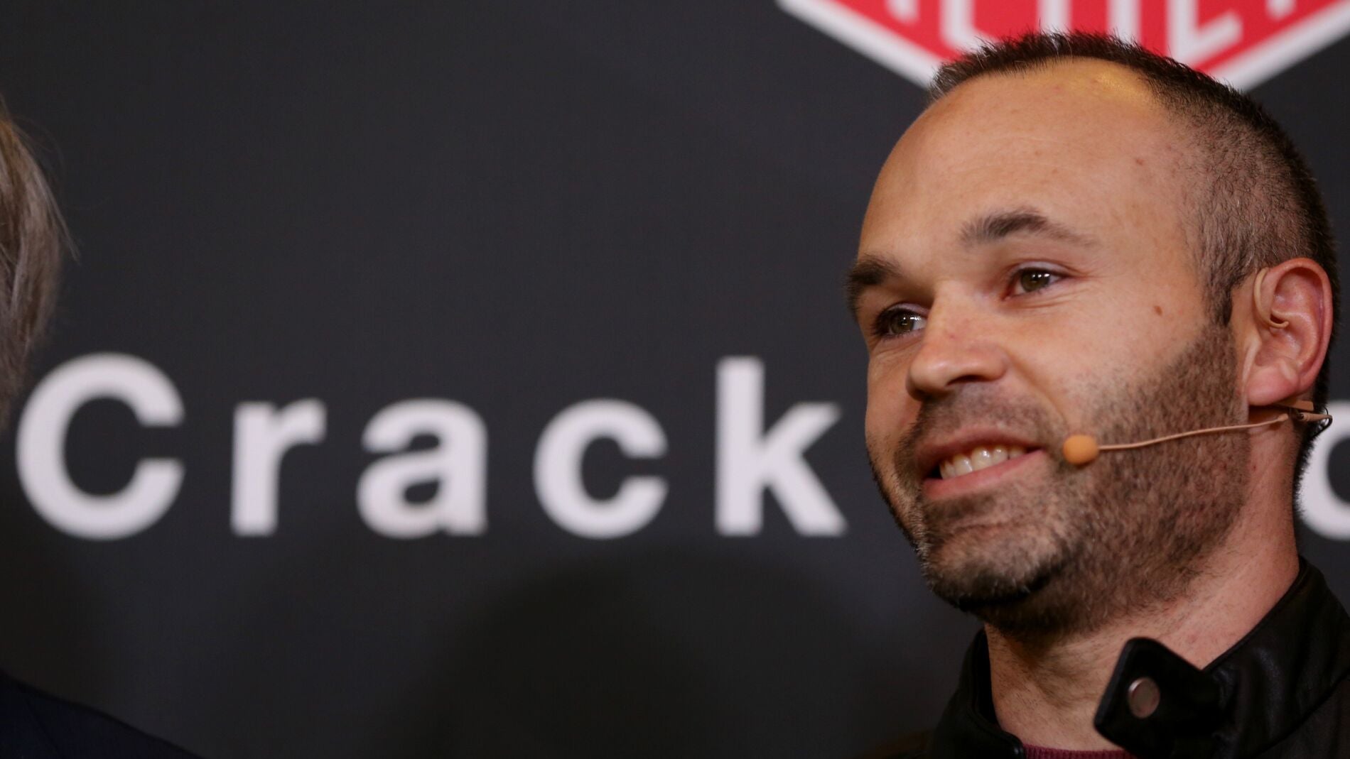 Iniesta, en un acto publicitario en Barcelona
