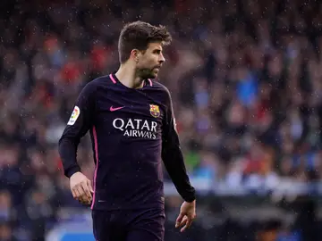 Gerard Piqué, en un partido del FC Barcelona Gerard Piqué, en un partido del FC Barcelona