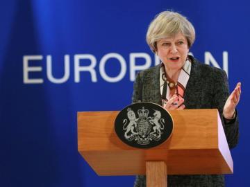 La primera ministra británica, Theresa May