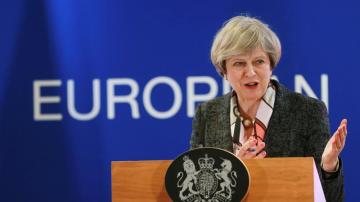 La primera ministra brit&aacute;nica, Theresa May