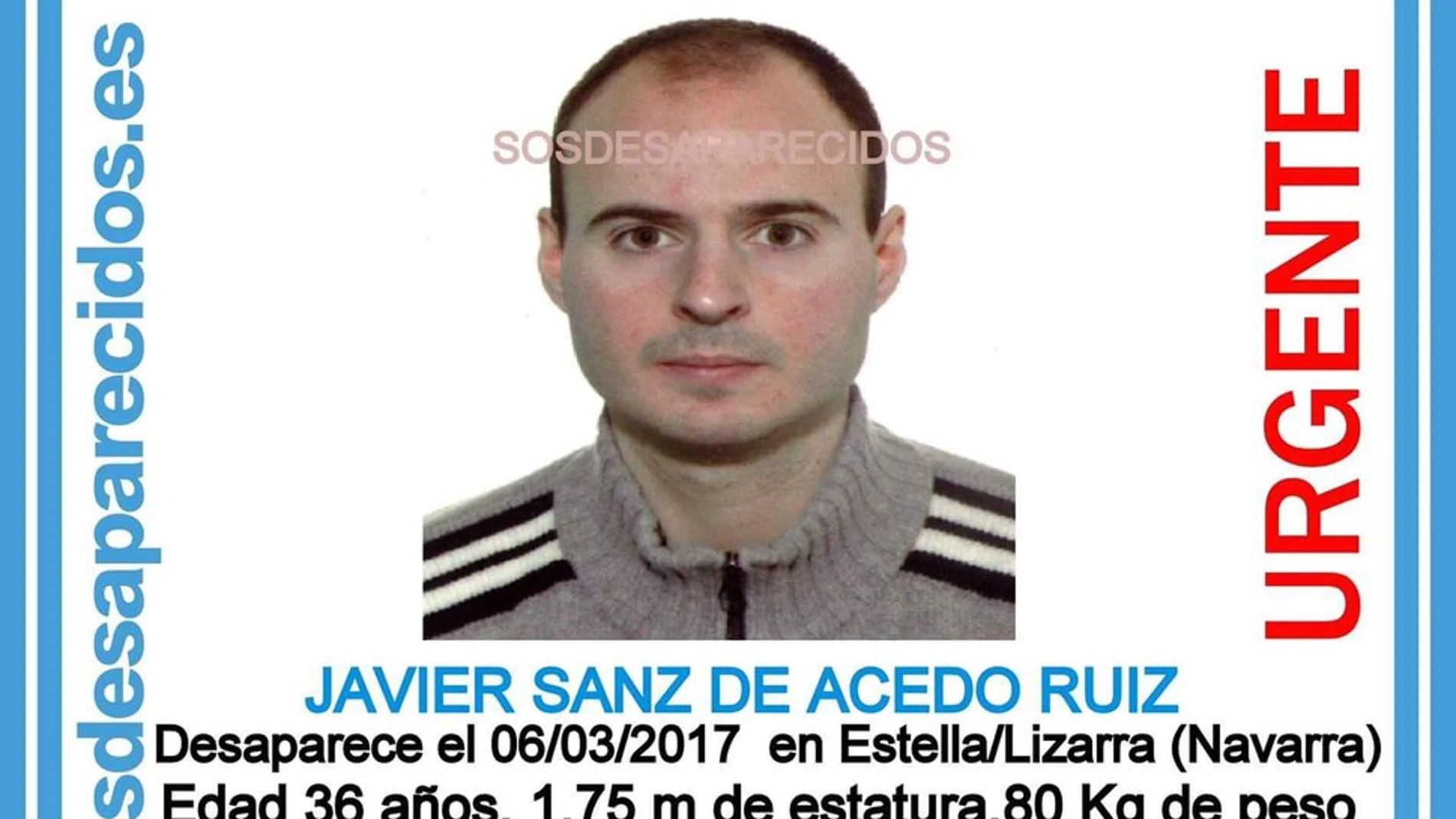 Joven de 36 años desaparecido en Estella (Navarra) Joven de 36 años desaparecido en Estella (Navarra)